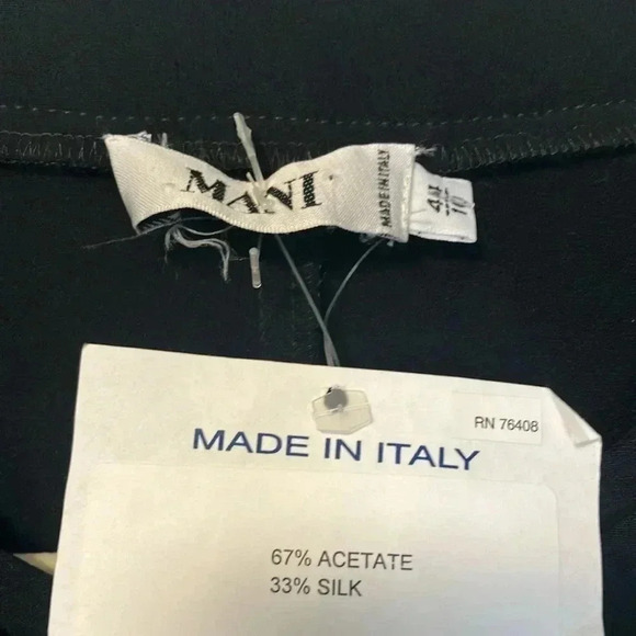 NWT  Giorgio Armani Mani silk blend black button blouse jacket - Picture 2 of 8